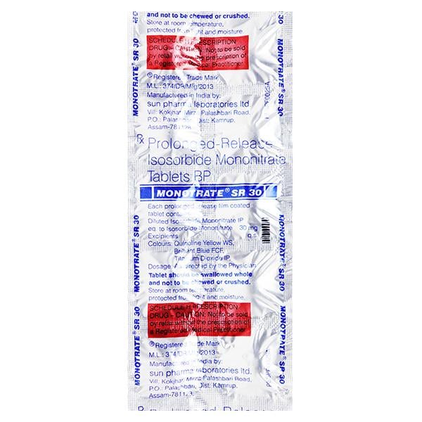 Netmeds | Monotrate SR 30mg Tablet 10'S