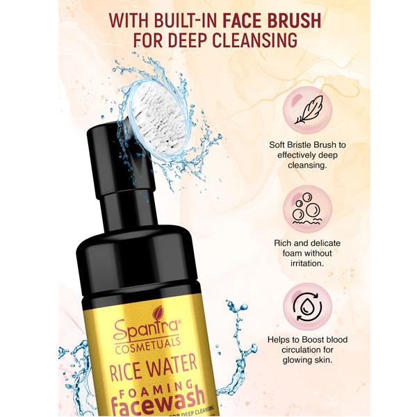 Spantra Rice Water Foaming Face Wash 100 ml - Face Wash & Cleansers