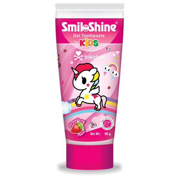 SmiloShine Gel Toothpaste for Kids - Strawberry Flavor 80 gm
