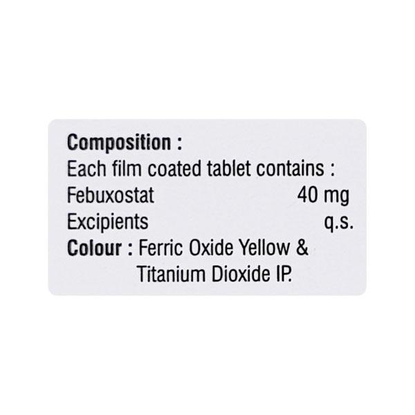 FEBUVAC 40 Tablet 10's - Gout