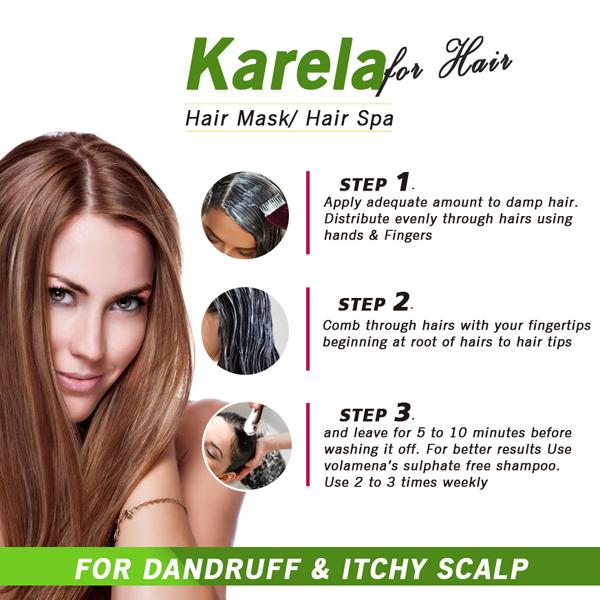 Volamena Hair Mask - Karela & Tea Tree 100 ml - Hair Masks & Packs