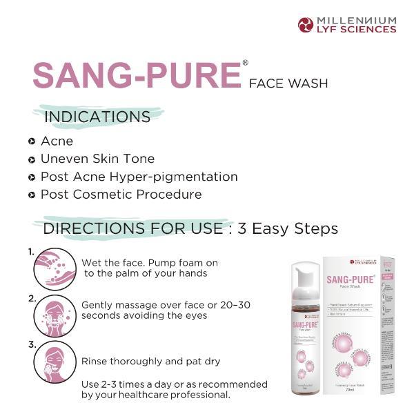 Millennium Lyf Sciences Sang-Pure Face Wash 70 ml - Pure Herbs
