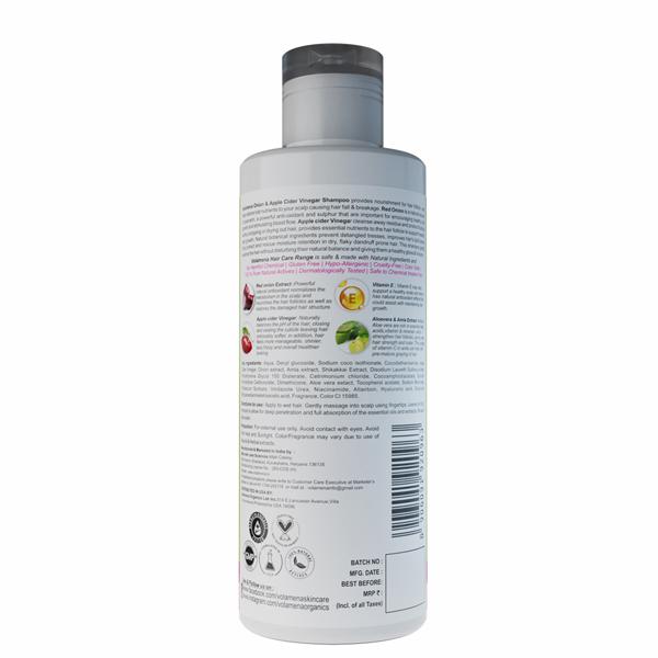 Volamena Shampoo - Onion & Apple Cider Vinegar 200 ml - Shampoos