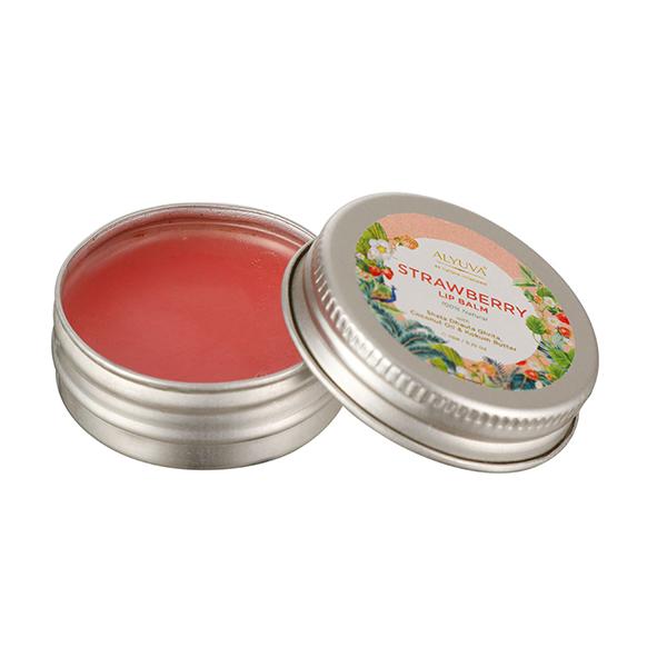 Netmeds | Alyuva Ghee Enriched Natural Strawberry Lip Balm, for all ages 7 gm