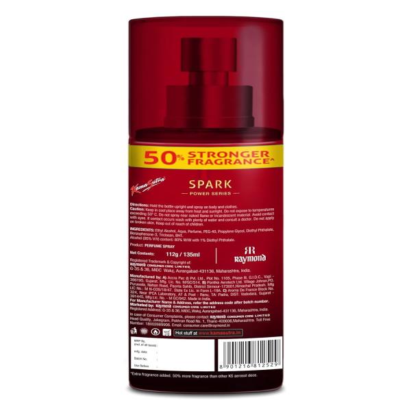 Kamasutra Power Series Deodorant - Spark 135 ml - Men Deodorants/Roll-Ons