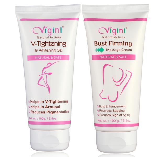 Netmeds | Vigini V-Tightening Gel 100ml + Bust Firming Massage Cream 100 ml