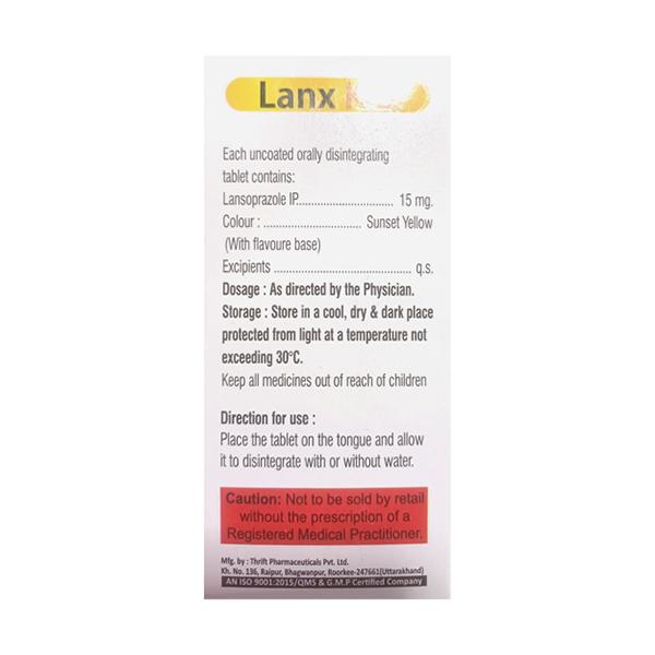 LANX KID PURE PINEAPPLE FLAVOUR Tablet 10's - Ulcer/Reflux/Flatulence-Aaa