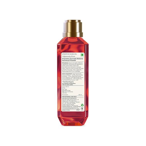 Forest Essentials Mother Stretch Mark Oil, Nalpamarathy Keram 200ml - Stretch Mark Cream