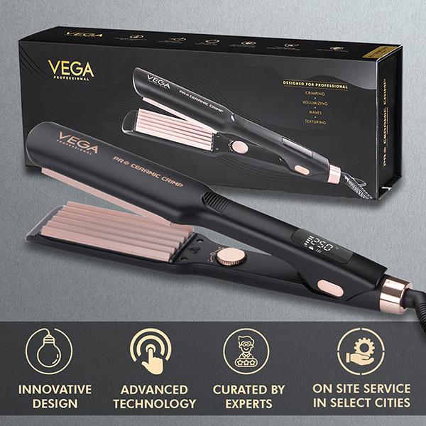 VEGA Professional Pro Ceramic Crimp Hair Crimper, (VPPMS-01) 1's - Rollers & Curlers