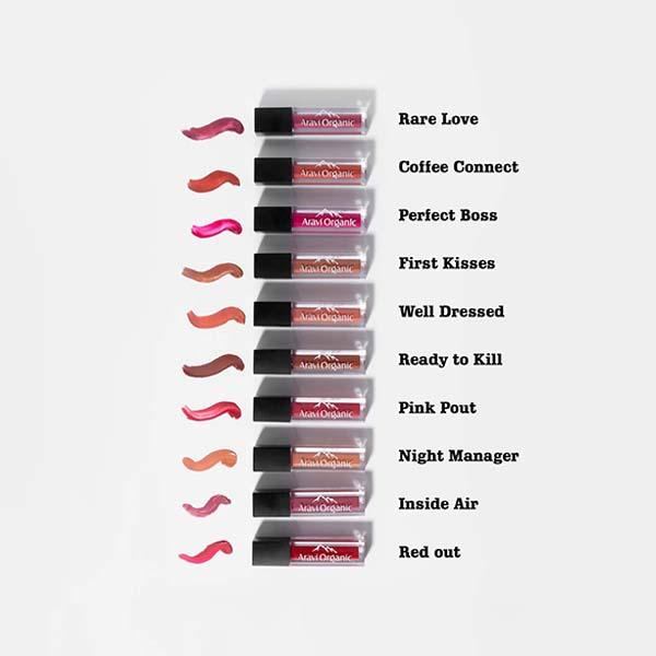 Aravi Organic Long Lasting Ultra Smooth Matte Liquid Lipstick - Make Your Mark 7.5 ml - Liquid Lipsticks
