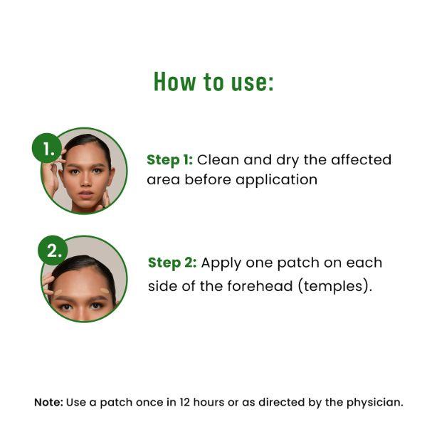 Sirona Herbal Pain Relief Patches for Headaches and Migraine (Pack of 16) 1's - Others