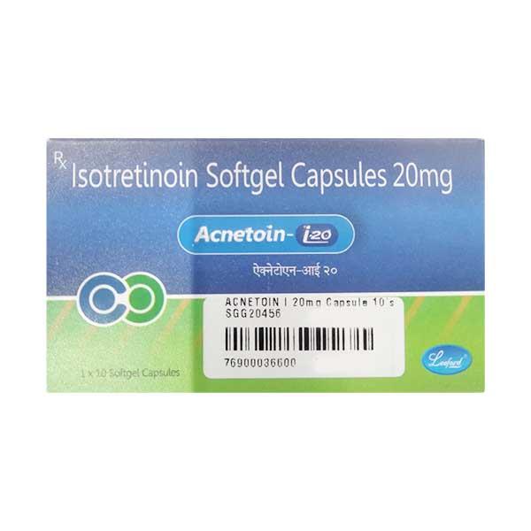 ACNETOIN I 20mg Capsule 10's - Acne-Acn
