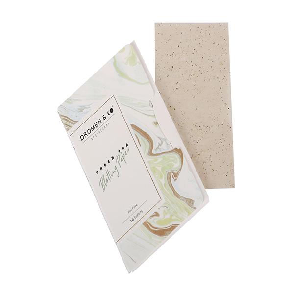 Netmeds | Dromen & Co Green Tea Blotting Paper (50 Sheets) 12.3 gm