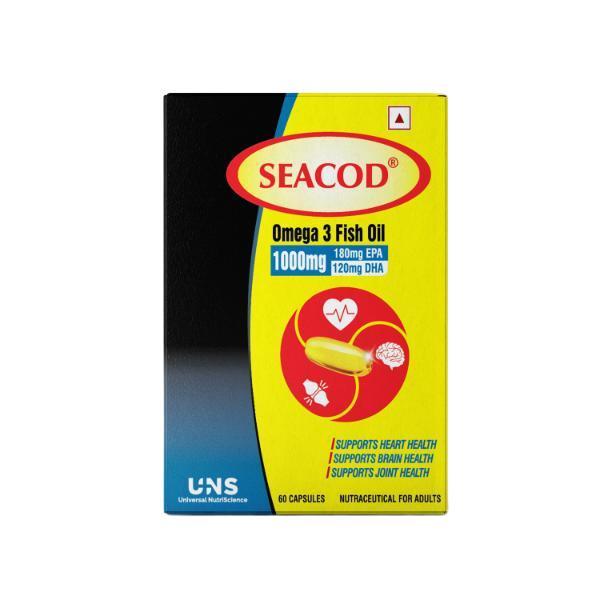 Netmeds | Seacod Omega 3 Fish Oil Capsule 60's