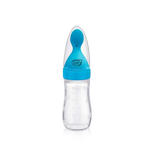 Buddsbuddy Silicone Cereal Feeder - Blue 125 ml - Feeding & Nursing