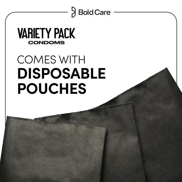 Bold Care 404 by Bold Care Variety Pack Condoms (Pack of 3 x 10) - Plain/Flavoured Condoms
