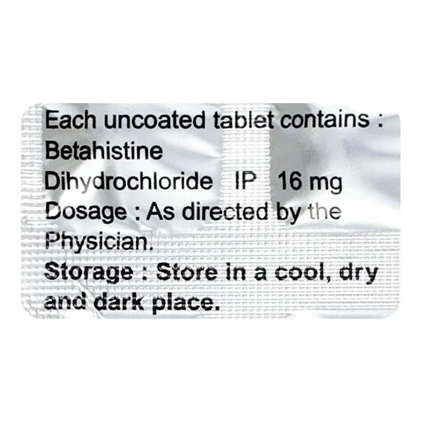 VERTIGRA 16mg Tablet 10's - Vertigo-Ant