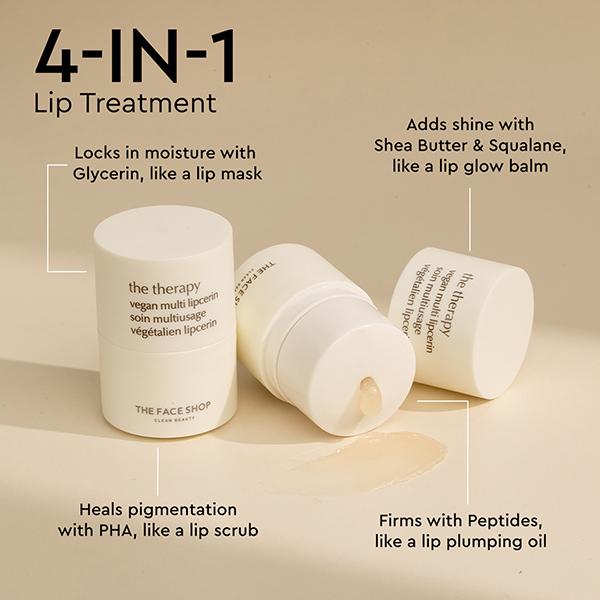 The Face Shop The Therapy Vegan Multi-Lipcerin 15 ml - Lip Balms