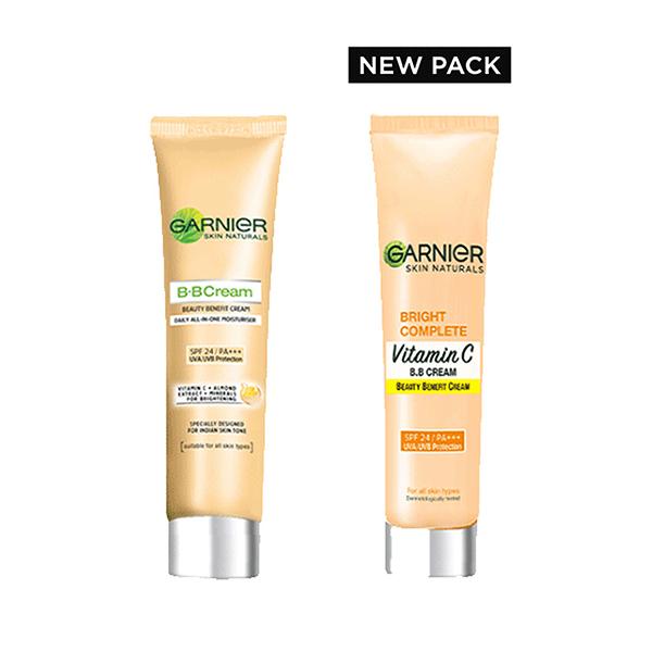 Garnier Bright Complete Vitamin C  Beauty Benefit Cream Spf 24/PA+++ Uva/Uvb Protection For All Skin Types 18gm - Bb & Cc Creams