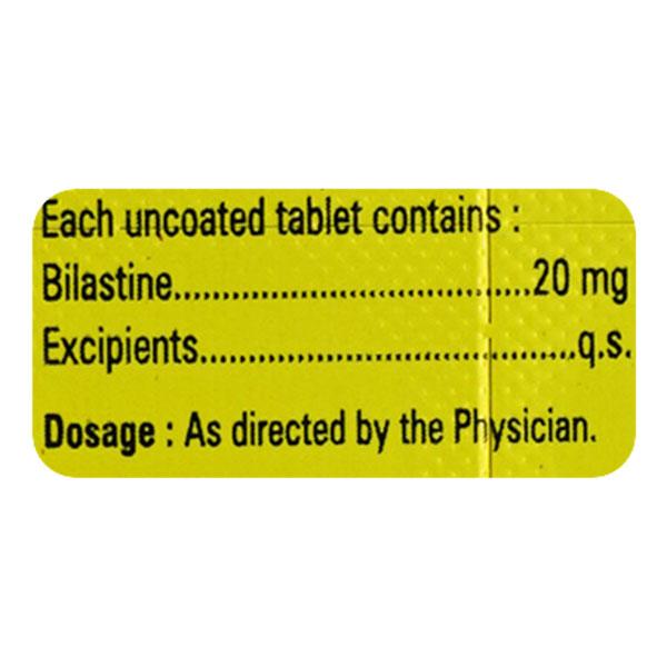 URTIBIL 20mg Tablet 10's - Allergies-Ant