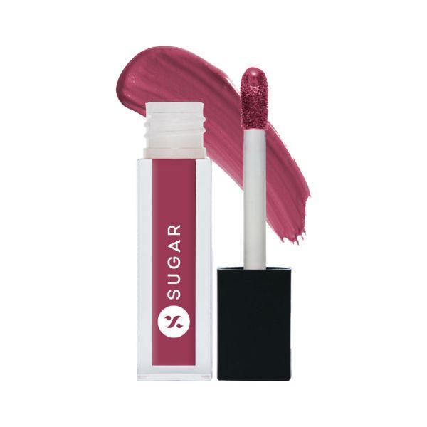 Netmeds | Sugar Cosmetics Smudge Me Not Liquid Mini Lipstick 37 Hot Apricot 1.1 ml