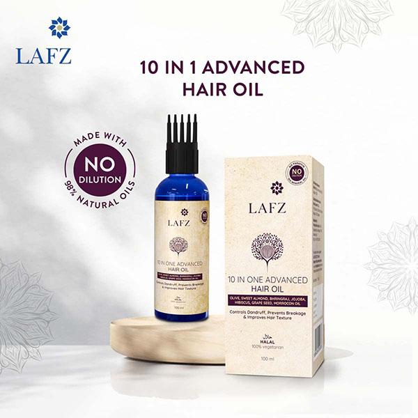 Lafz 10 - In - 1 Advanced Hair Oil 100 ml - Hair Oils
