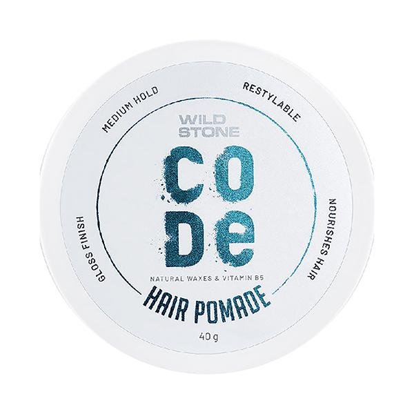 Netmeds | Wild Stone Code Hair Pomade for Men M Long Lasting Flexible Holdglossy Finish with Volume 40 gm