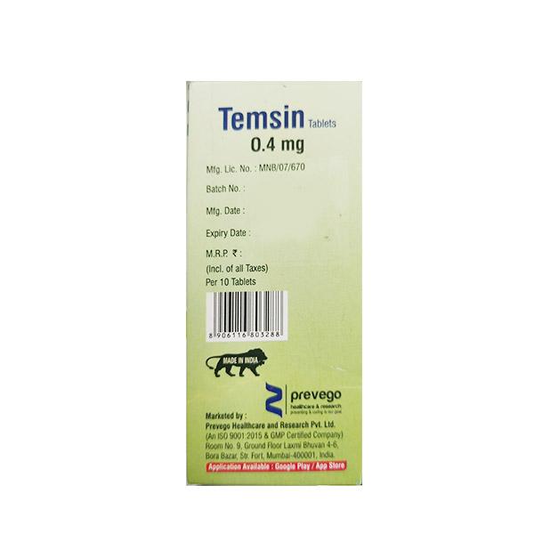 TEMSIN 0.4mg Tablet 10's - Bladder And Prostate Disorders-Dru