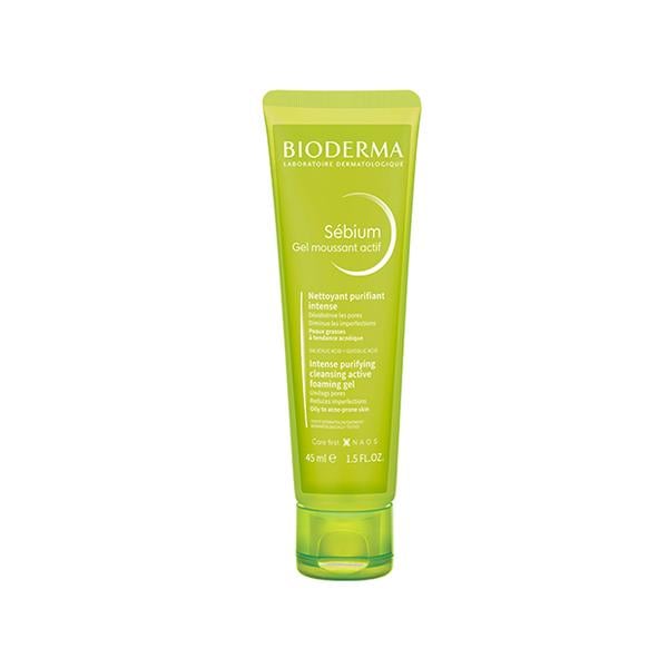 Netmeds | Bioderma Sebium Gel Moussant Actif Intense Purifying Cleansing Foaming Gel 45 ml
