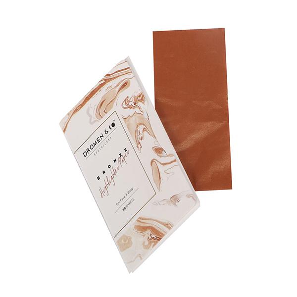 Netmeds | Dromen & Co Bronze Highlighter Paper (50 Sheets) 12.3 gm