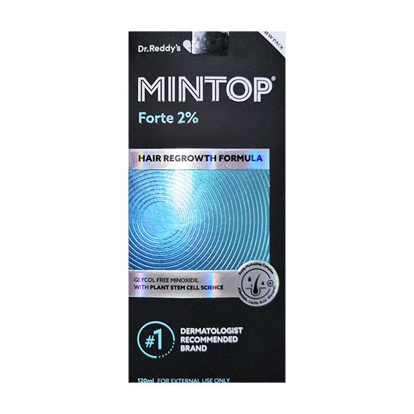 Netmeds | MINTOP FORTE 2% NEW PACK HAIR REGROWTH FORMULA Solution 120ml