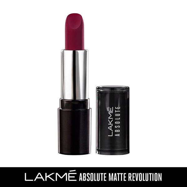 Lakme Absolute Matte Revolution Lip Color 501 Dynamite Berry 3.5 Gm - Lipsticks