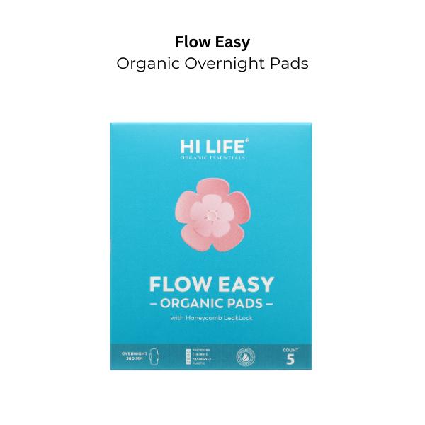 Hi Life Flow Easy Organic Pads 5's