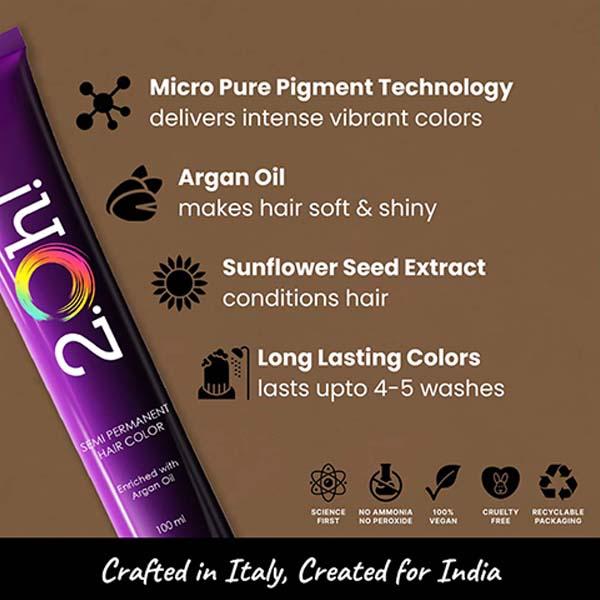 2.Oh! Semi Permanent Hair Color - Toffee 100 ml - Crème