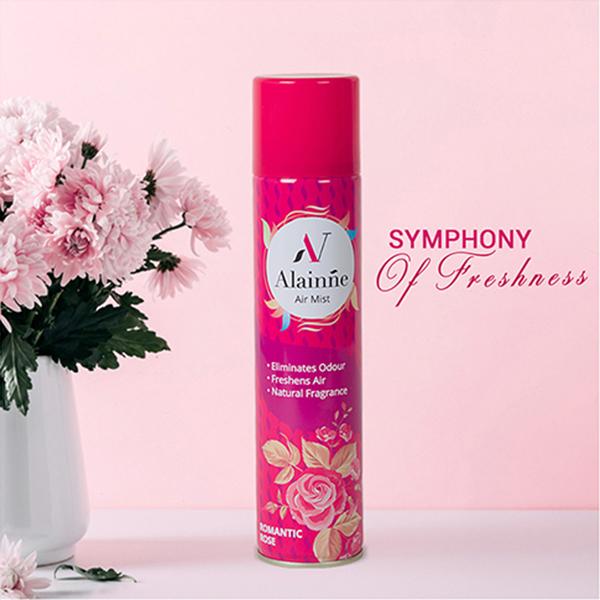 Alainne Air Mist Romantic Rose Air Freshener 278 ml - Hand Sanitizer