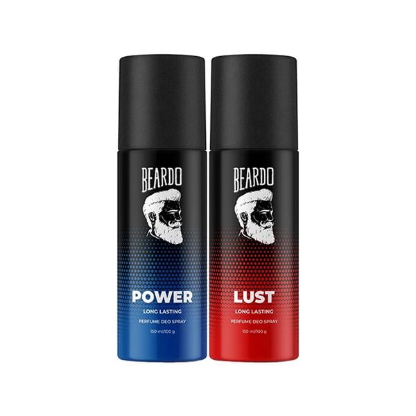 Netmeds | Beardo Power, Lust and Glory Body Spray Long Lasting Deo Deodorant Deodorant Spray - For Men 150 ml 3's