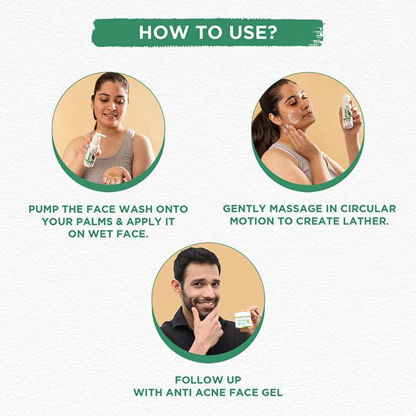 Bella Vita Organic Anti-Acne Face Wash,Deep Cleanser, Spot Treatment & Pimple Repair 100 ml - Face Wash & Cleansers