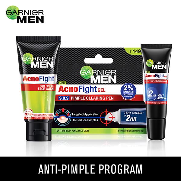 Garnier Men Acnofight Anti Pimple Face Wash 50 gm - Face Wash & Cleansers