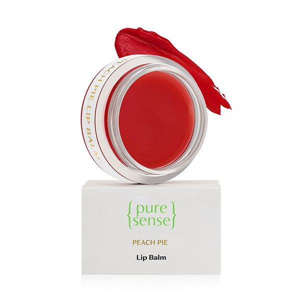 PureSense Peach Pie Lip Balm with Vitamin A & E for Dry & Chapped Lips 5 gm - Lip Balms