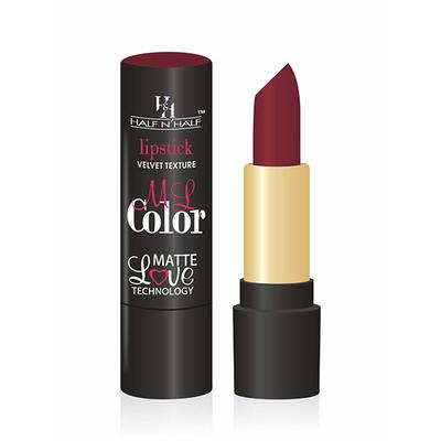 Half N Half Velvet Matte Texture Lipstick My Colour, LS-04, 11 Deep - Maroon 3.8gm - Lipsticks