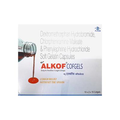 ALKOF COFGELS Soft Gelatin Capsule 15's - Cough And Cold-Cou
