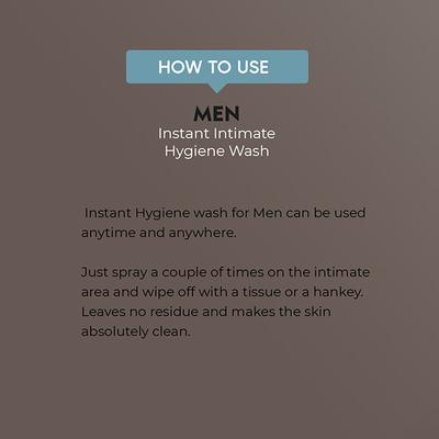 Sanctus Instant Intimate Hygiene Wash for Men 75 gm - Intimate Care
