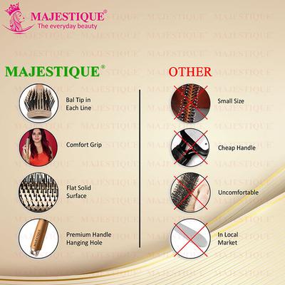 Majestique Golden Hair Styler Brush for Blow Drying, Styling and Solon for Men and Women 1's - Others