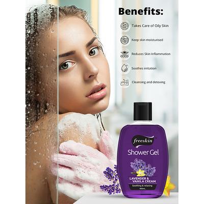 Freeskin Lavender & Vanila Cream Shower Gel 400 ml - Shower Gels & Body Wash
