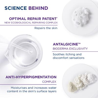 Bioderma Cicabio SPF 50+ Repairing Cream For Damaged Skin - Water-Proof & Scar Treatment 40 ml - Body Sunscreen