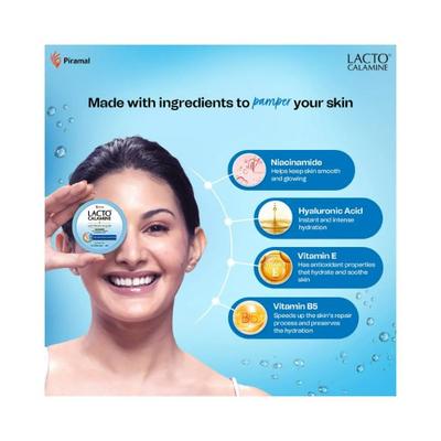 Lacto Calamine Light moisturising gel. Non-sticky hydrating face & body gel 150gm 3's - Face Moisturizers