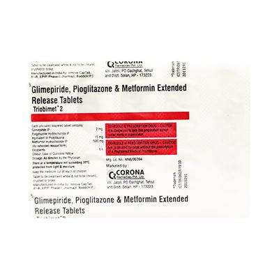 Triobimet 2mg Tablet 10'S - Diabetes-Ant
