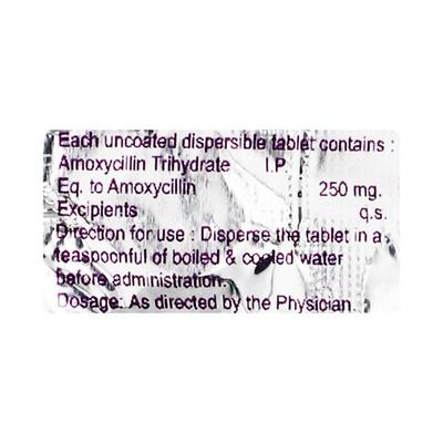 Moxitas DT 250mg Tablet 10'S - Bacterial Infections-Pen