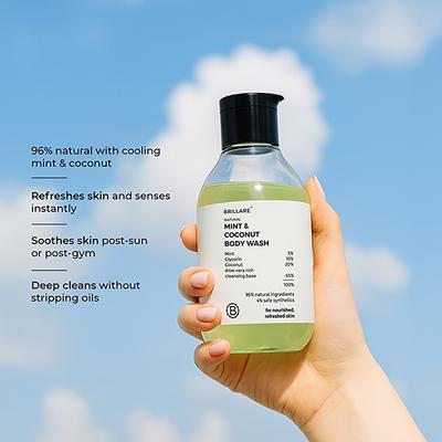 Brillare Mint & Coconut Body Wash 200 ml - Shower Gels & Body Wash