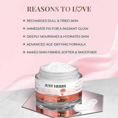 Just Herbs Radiance Booster Cream With SPF 30+ 50 gm - Night Cream